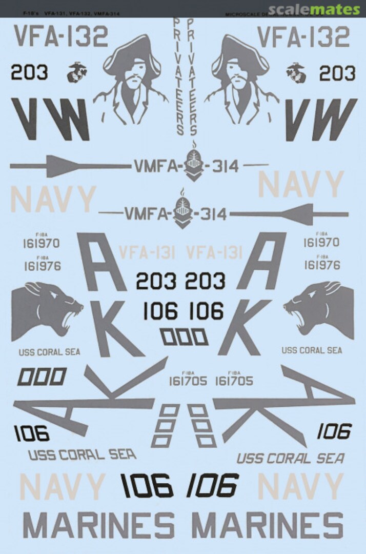 Boxart F-18’s USN/USMC 32-0050 Microscale