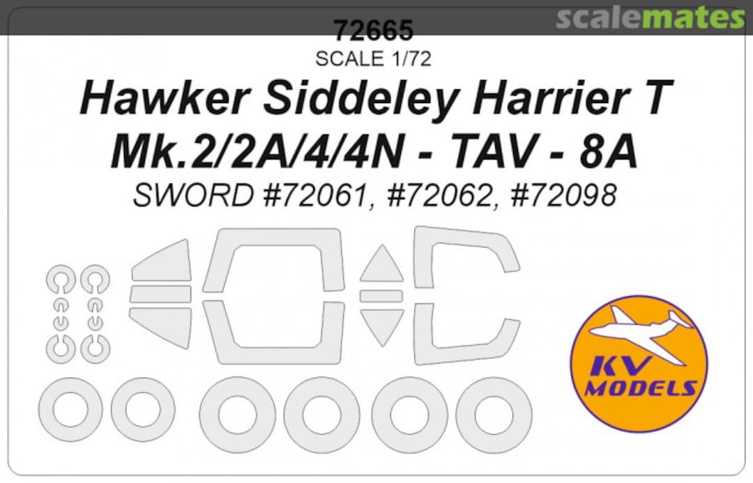 Boxart Hawker Siddeley Harrier T Mk.2 72665 KV Models