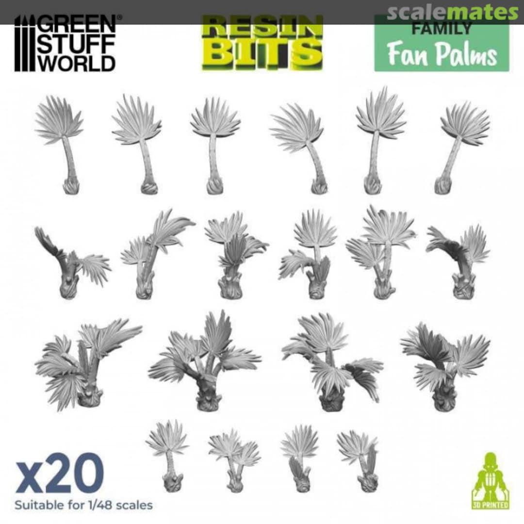 Boxart Fan Palms x20 12670 Green Stuff World