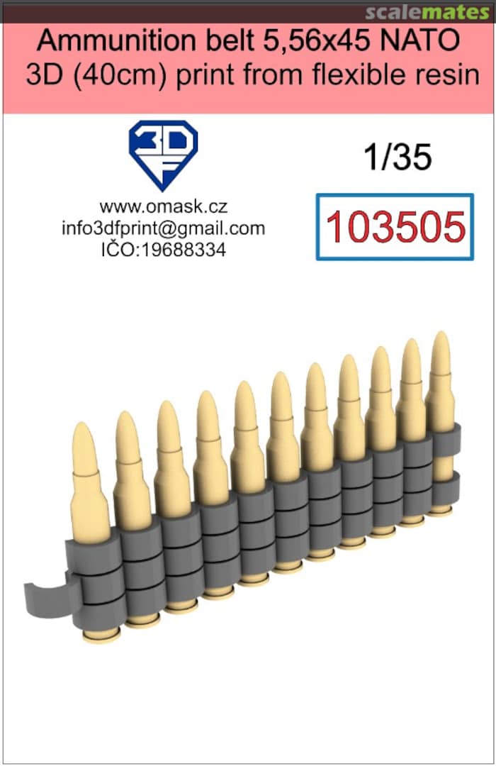 Boxart Ammunition Belt 5,56x45 NATO (40cm) 103505 3DF Print