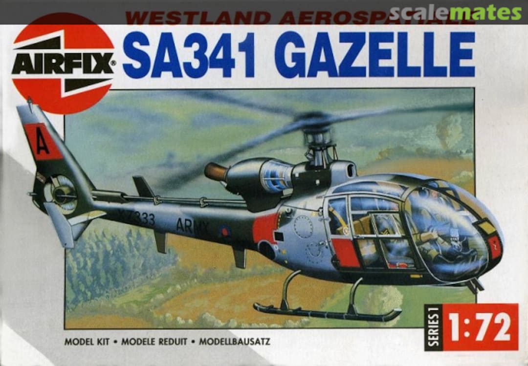 Boxart Westland Aerospatiale SA341 Gazelle 01059 Airfix