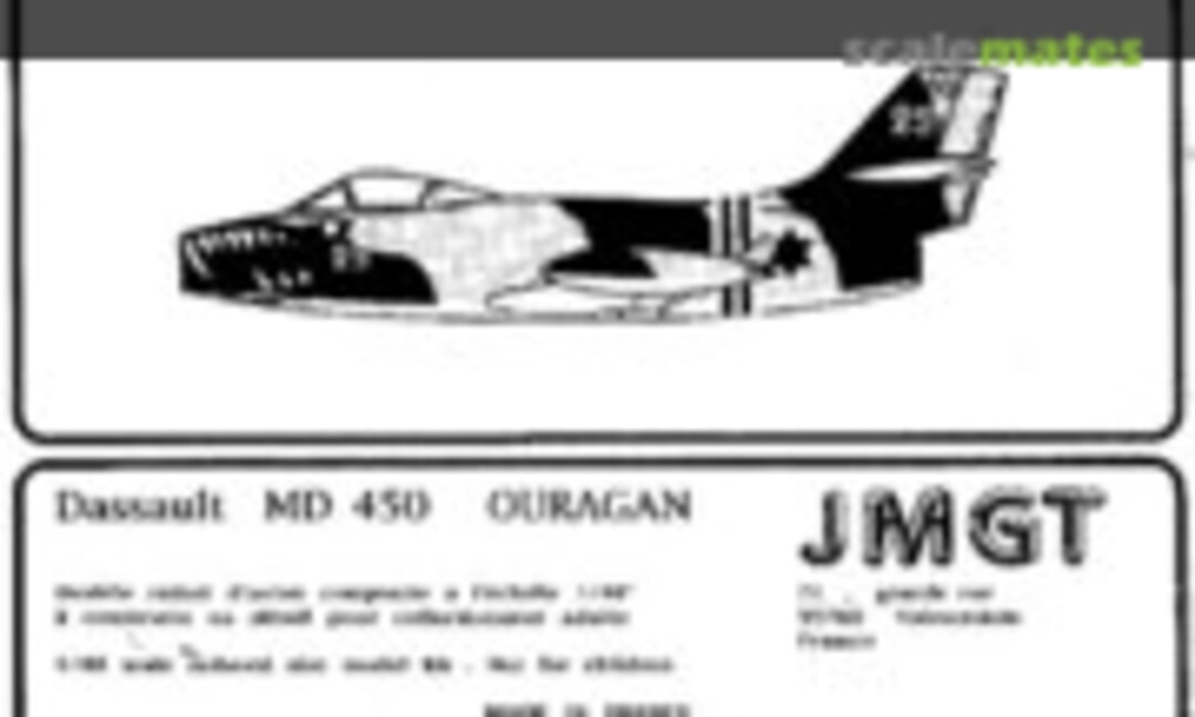 1:48 Dassault MD 450 Ouragan (JMGT 48AR10)