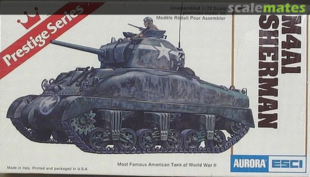 Boxart M4A1 Sherman 6205 Aurora/ESCI