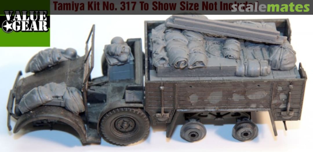 Boxart WWII Krupp Protze Kfz.70 & German Cargo Truck Load Set #5 for Tamiya kit #317 (6pcs) GOB05 Value Gear