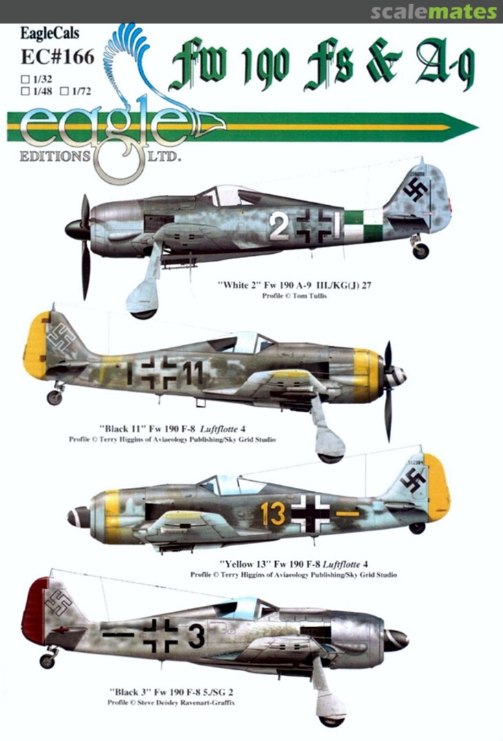 Boxart Focke-Wulf Fw 190F EagleCals EC72-166 Eagle Editions