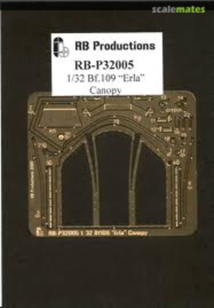 Boxart Bf 109 'Erla' Canopy RB-P32005 RB Productions