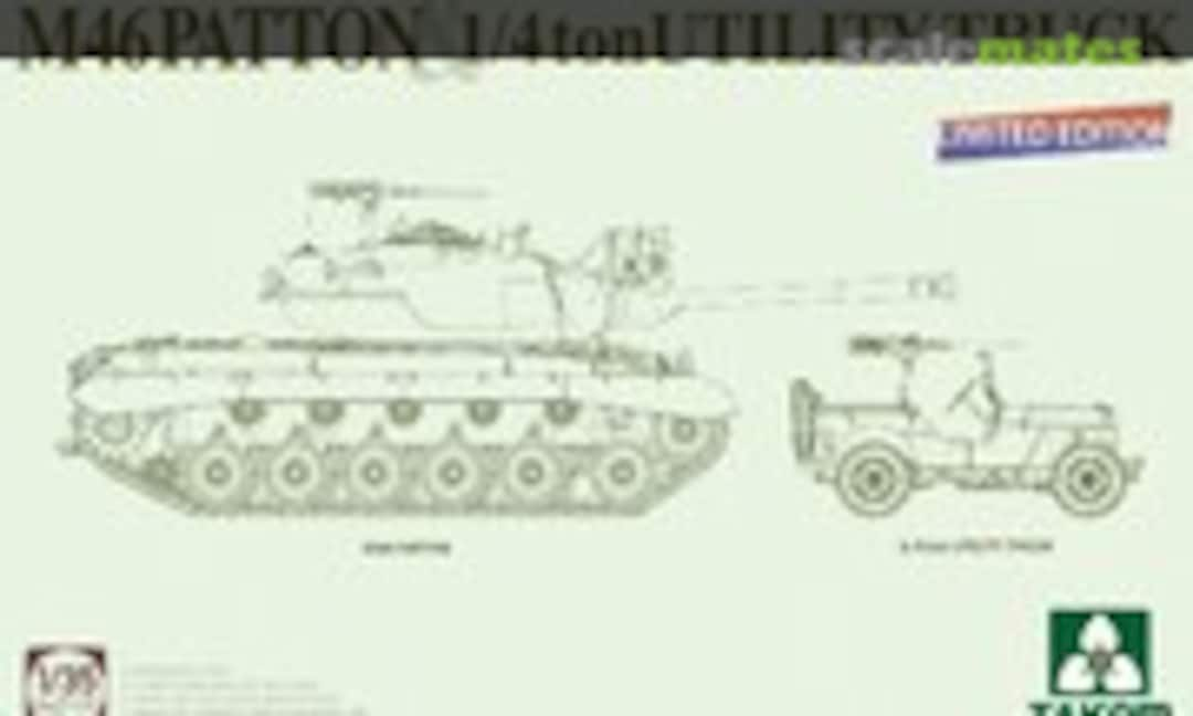 1:35 M46 Patton &amp; 1/4 ton Utility Truck (Takom 2117x)