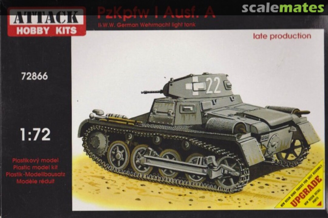 Boxart PzKpfw I Ausf. A 72866 Attack Hobby Kits