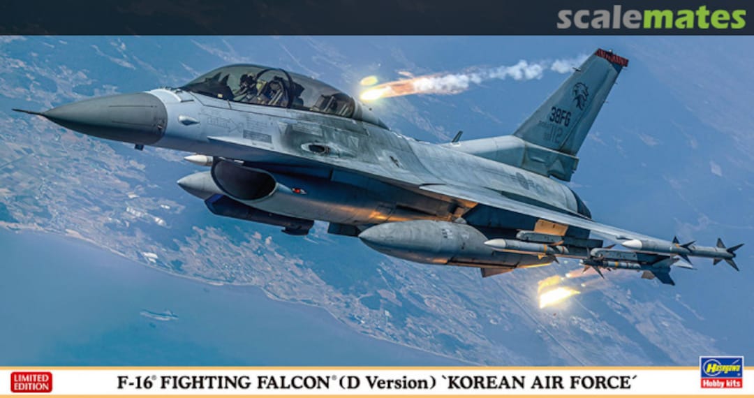 Boxart F-16 Fighting Falcon (D Version) `Korean Air Force´ 07512 Hasegawa