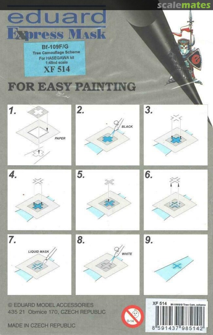 Boxart Bf 109 F/G XF514 Eduard