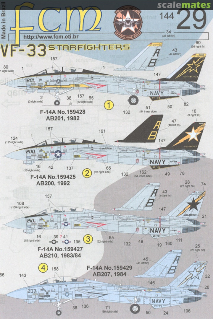 Boxart F-14 VF-33 Starfighters 144-29 FCM