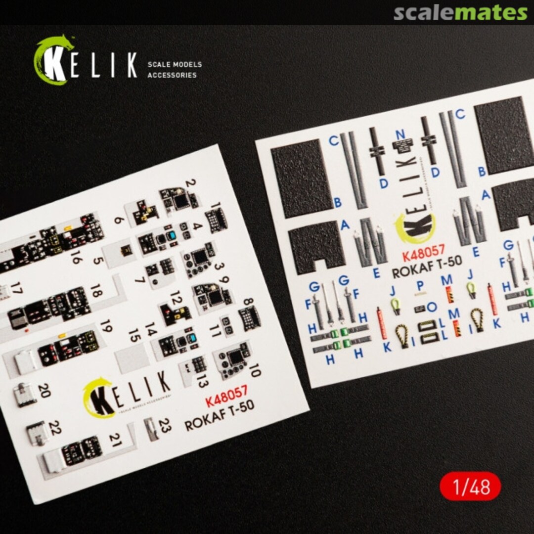 Boxart ROKAF T-50 - interior 3D decals K48057 Kelik