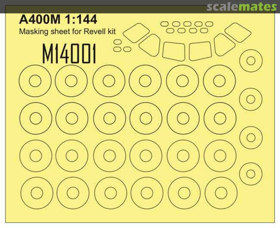 Boxart Airbus A400M painting mask M14001 Dukmodell