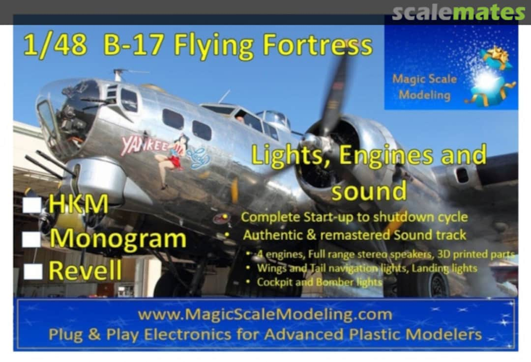 Boxart B-17 Flying Fortress  MSM-021 Magic Scale Modeling