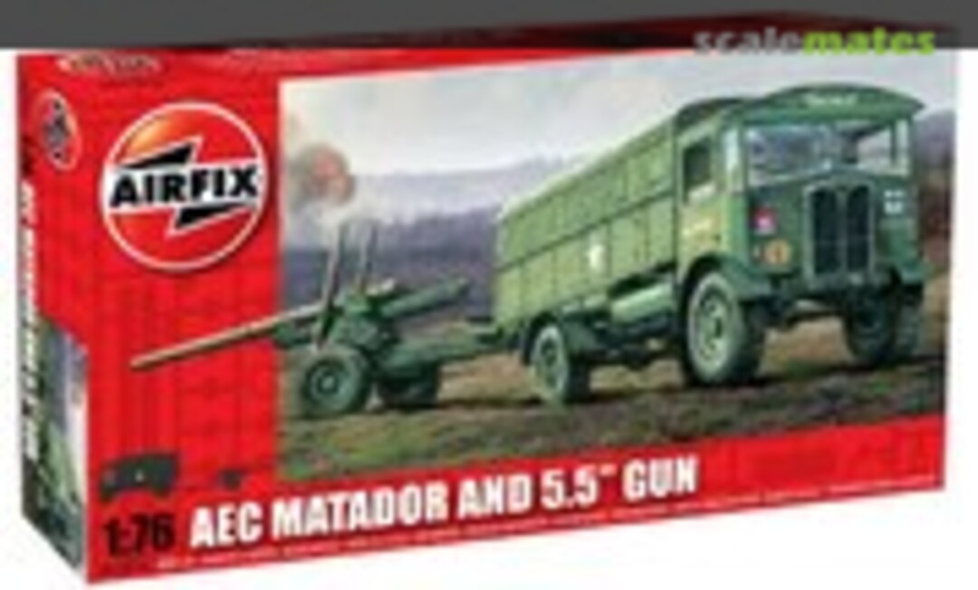 1:76 AEC Matador &amp; 5.5 inch gun (Airfix A01314)