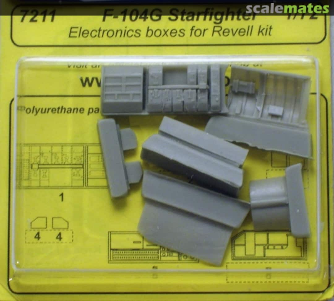 Boxart F-104G Starfighter electr. boxes 7211 CMK