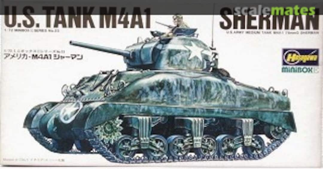 Boxart M4A1 Sherman MB-123 Hasegawa