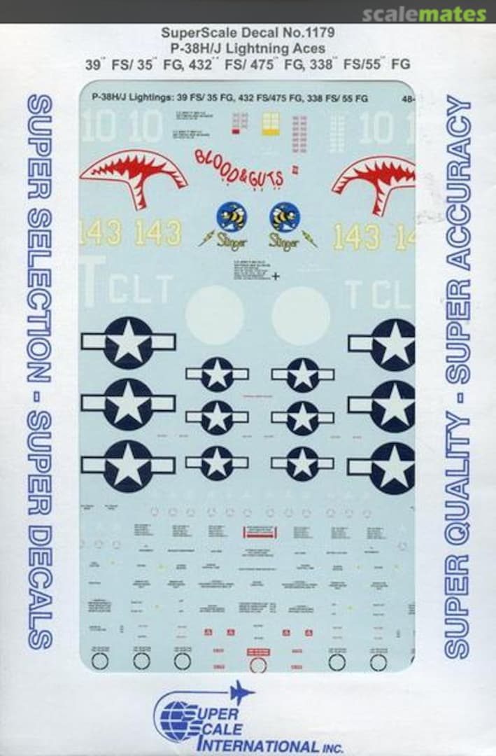 Boxart P-38H/J Lightning Aces 48-1179 SuperScale International