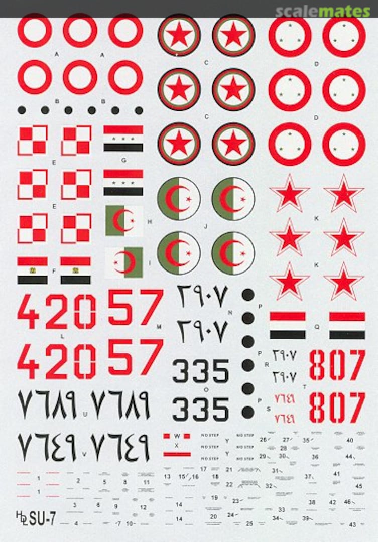 Boxart Su-7 BKL/BMK Fitter A 72-042 Hi-Decal Line