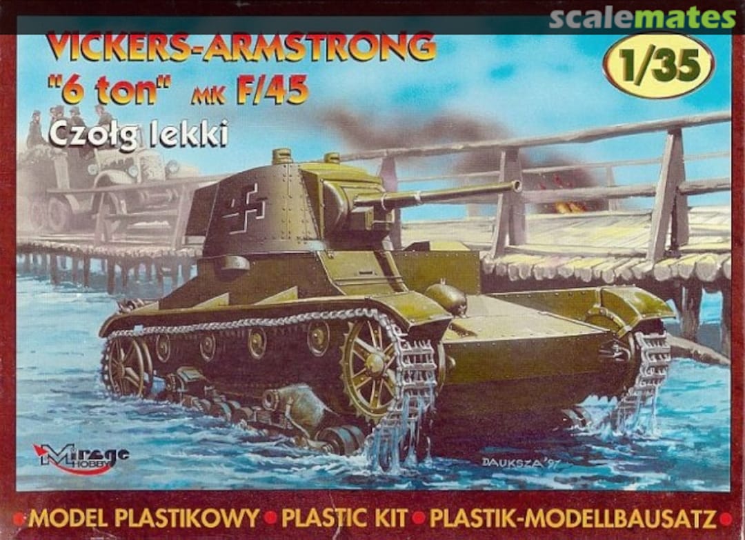 Boxart Vickers-Armstrong "6 ton" Mk F/45 35311 Mirage Hobby