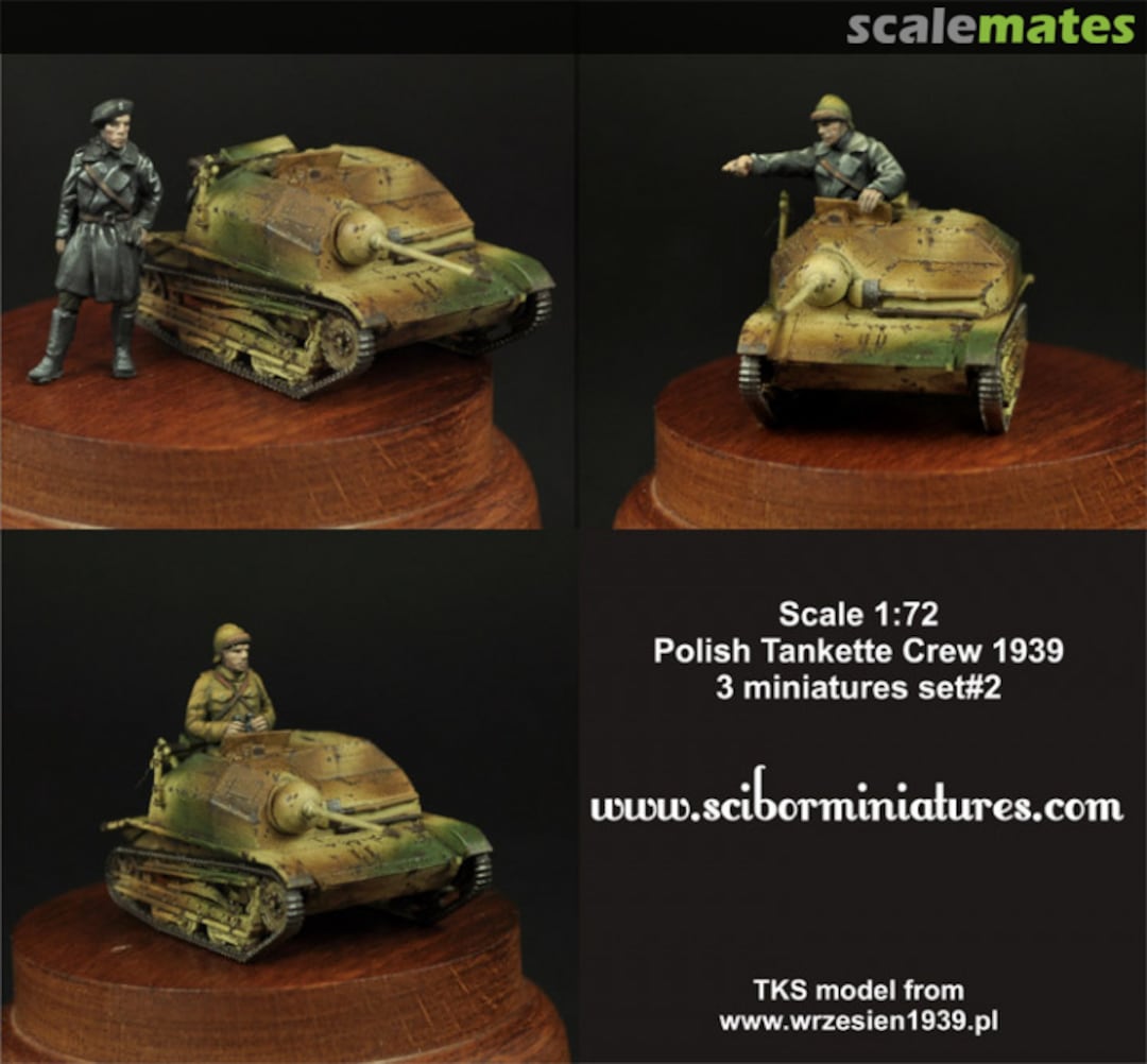 Boxart Polish TKS Tankette Crew Set #2 72HM0005 Scibor Monstrous Miniatures