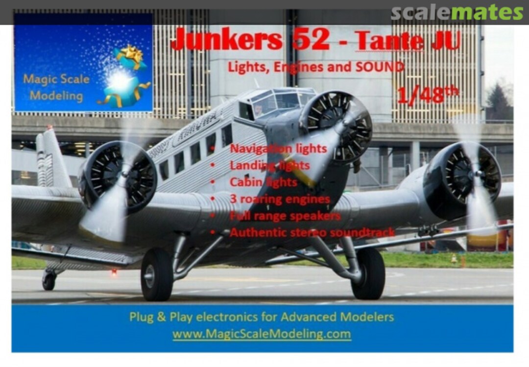 Boxart Tante JU - Lights, Engines and SOUND MSM-015 Magic Scale Modeling