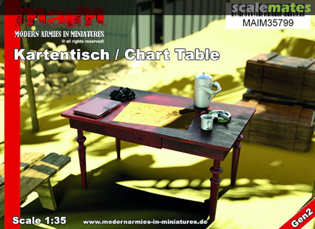 Boxart Chart Tabe - Kartentisch (incl.Decals) MAIM35799 MAiM