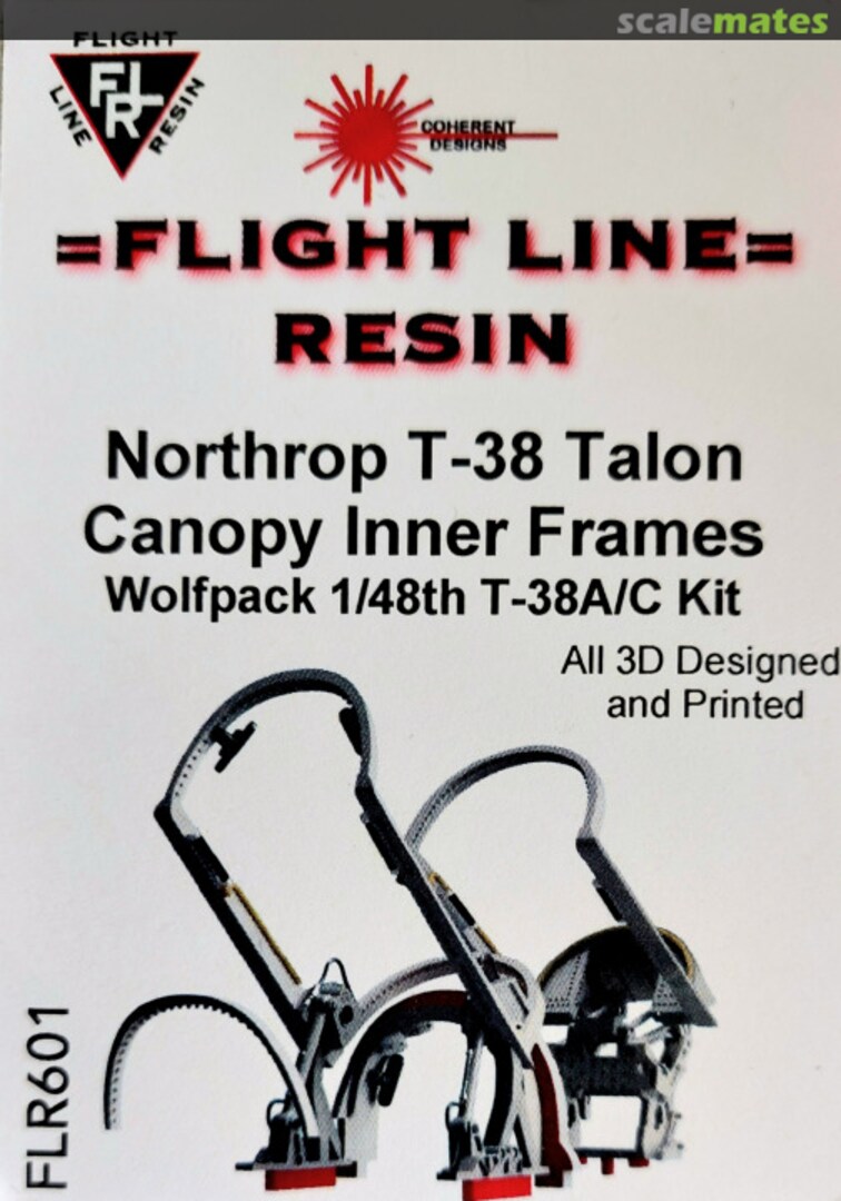 Boxart Northop T-38 Talon - Canopy Inner Frames FLR601 Flight Line Resin