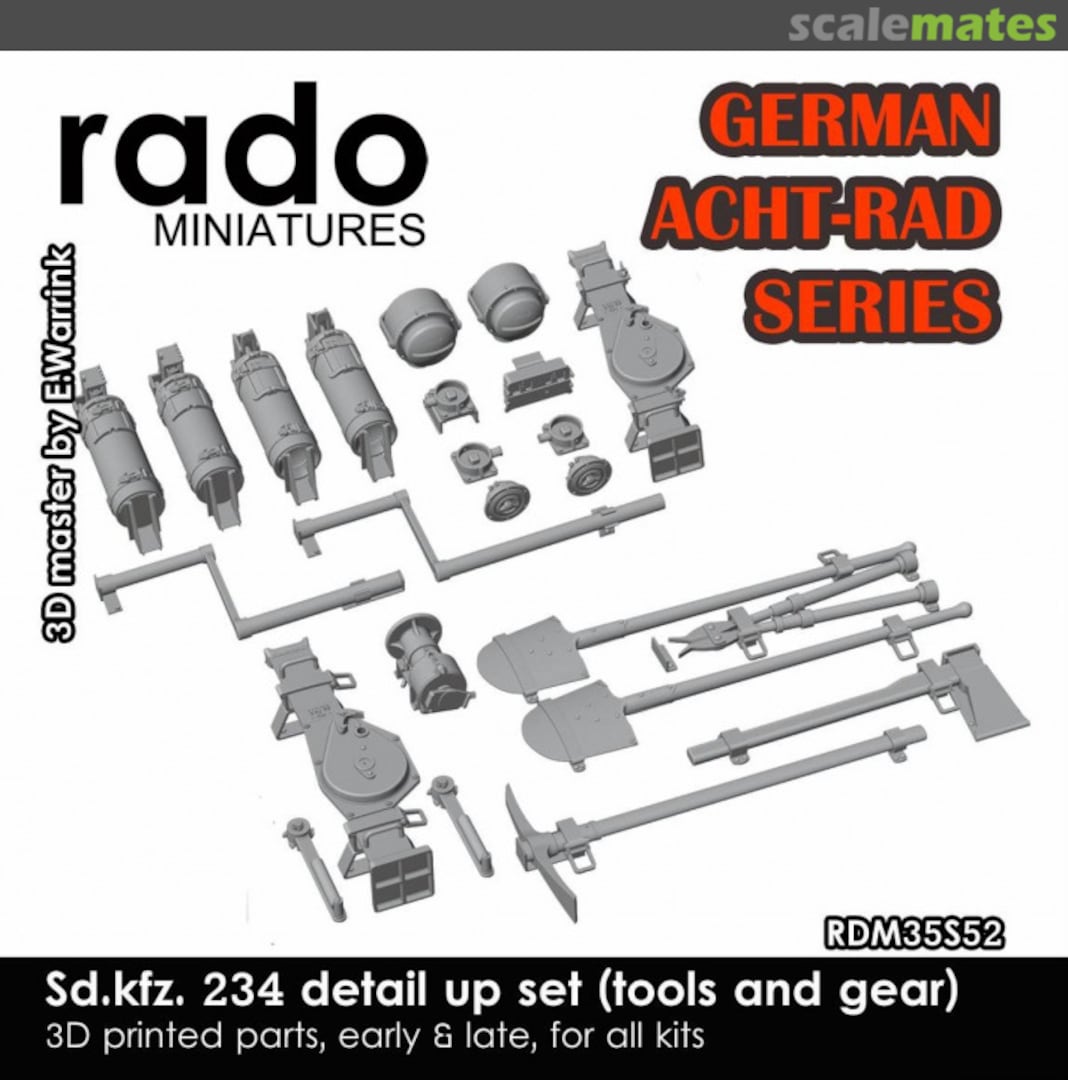 Boxart Sd.kfz. 234 Series Detail Up Set  RDM35S52 Rado Miniatures