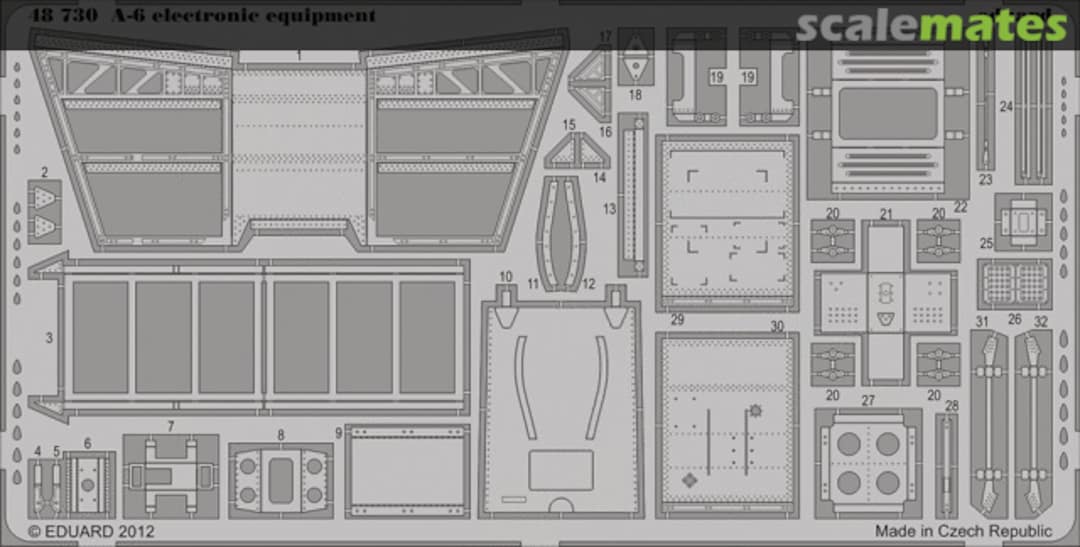 Boxart A-6 electronic equipment 48730 Eduard