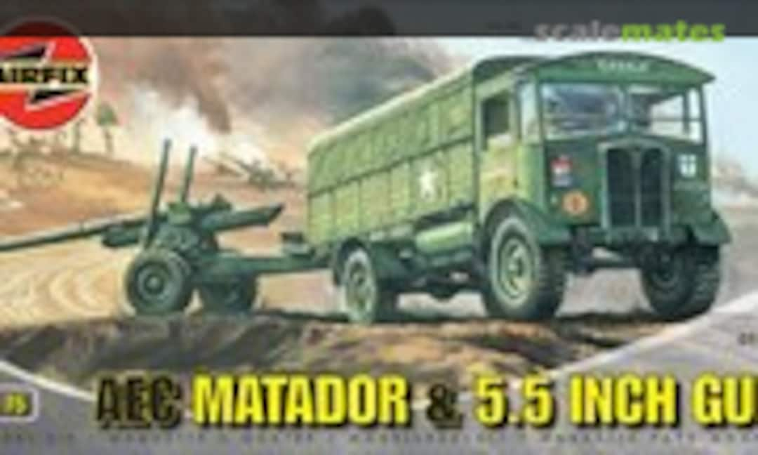 1:76 AEC Matador &amp; 5.5 inch gun (Airfix 01314)