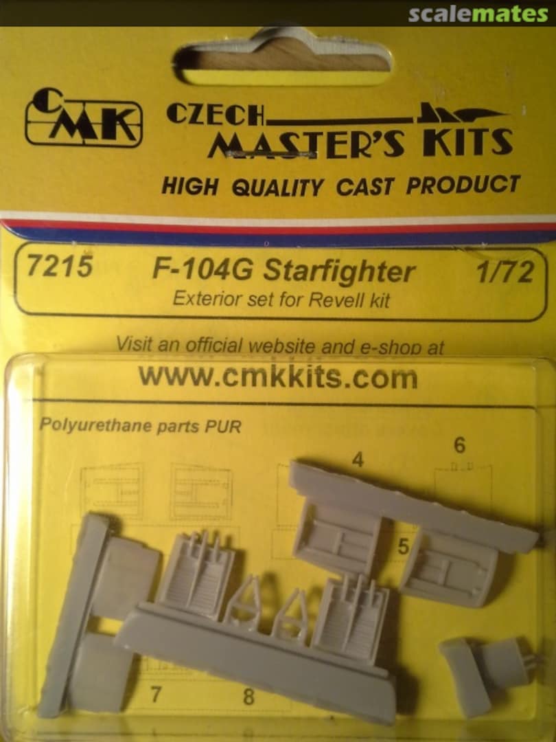 Boxart F-104G Starfighter Exterior set 7215 CMK