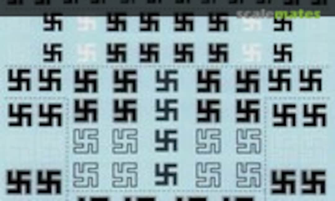 1:72 German WWII Luftwaffe Swastikas (Xtradecal X72036)