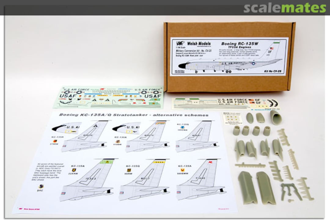 Boxart Boeing RC-135W Stratotanker (TF-33) conversion CV-25 Welsh Models