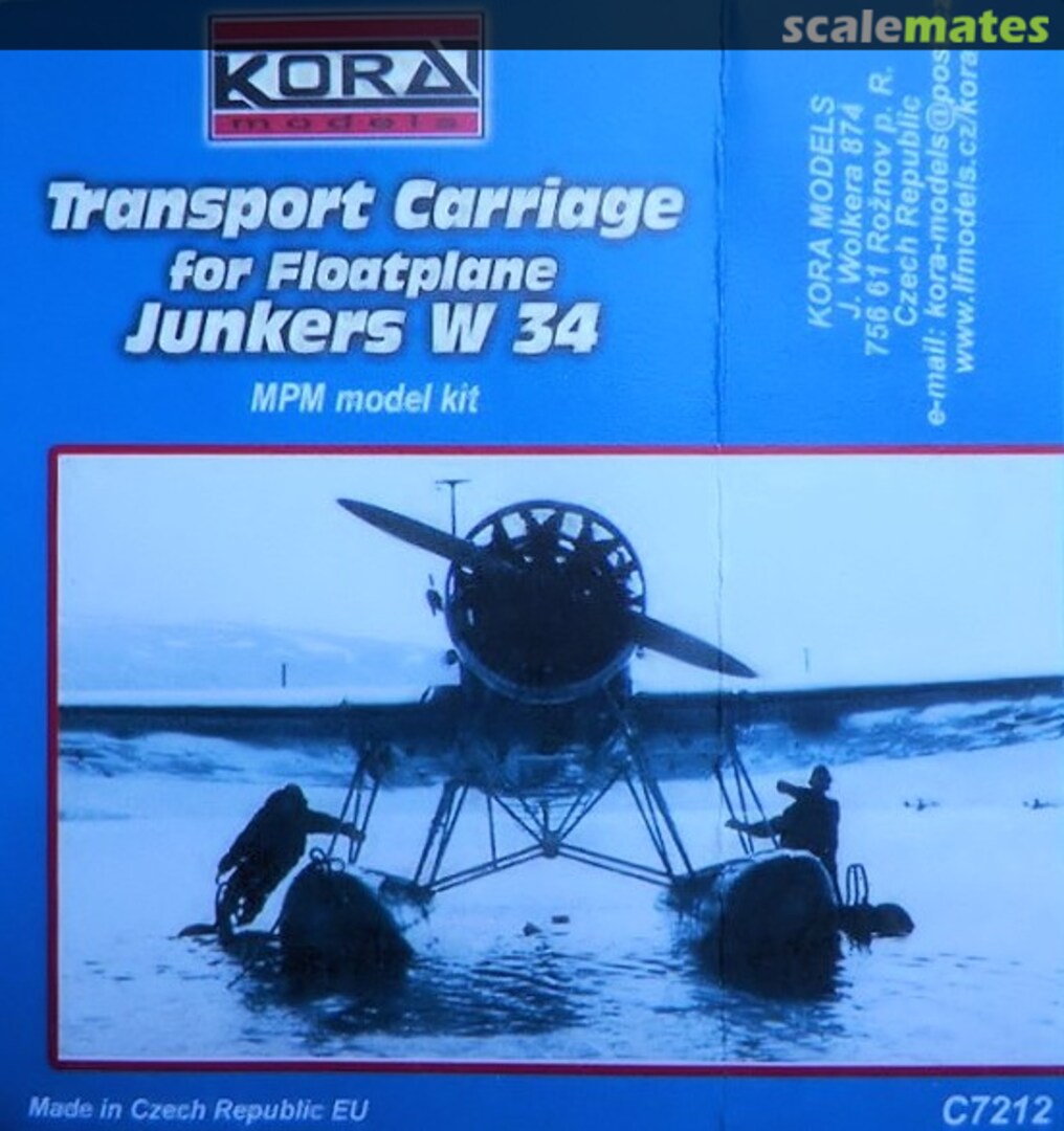 Boxart Transport Carriage for Floatplane Junkers W34 C7212 Kora Models