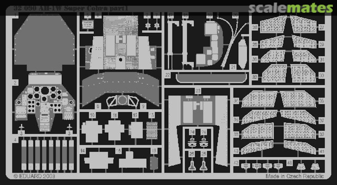 Boxart AH-1W Super Cobra Interior 32090 Eduard