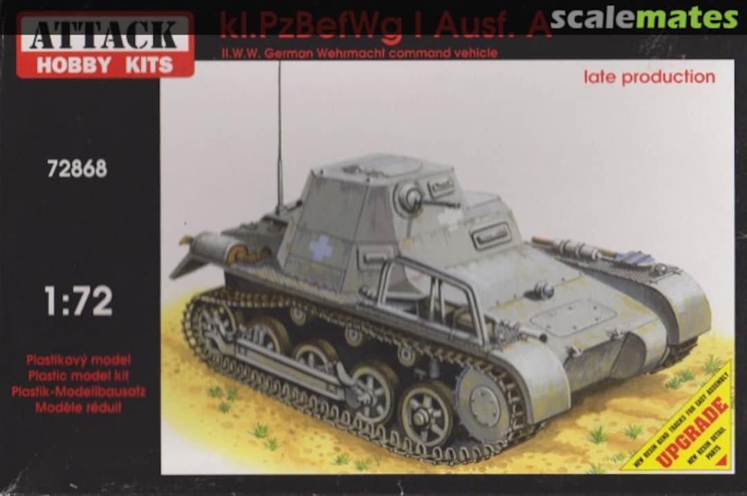 Boxart kl PzBefWg I Ausf. A 72868 Attack Hobby Kits