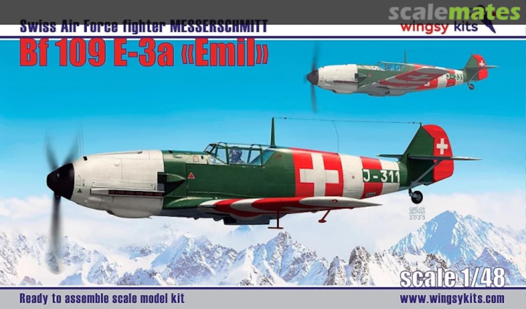 Boxart Messerschmitt Bf 109E-3a D5-12 Wingsy Kits