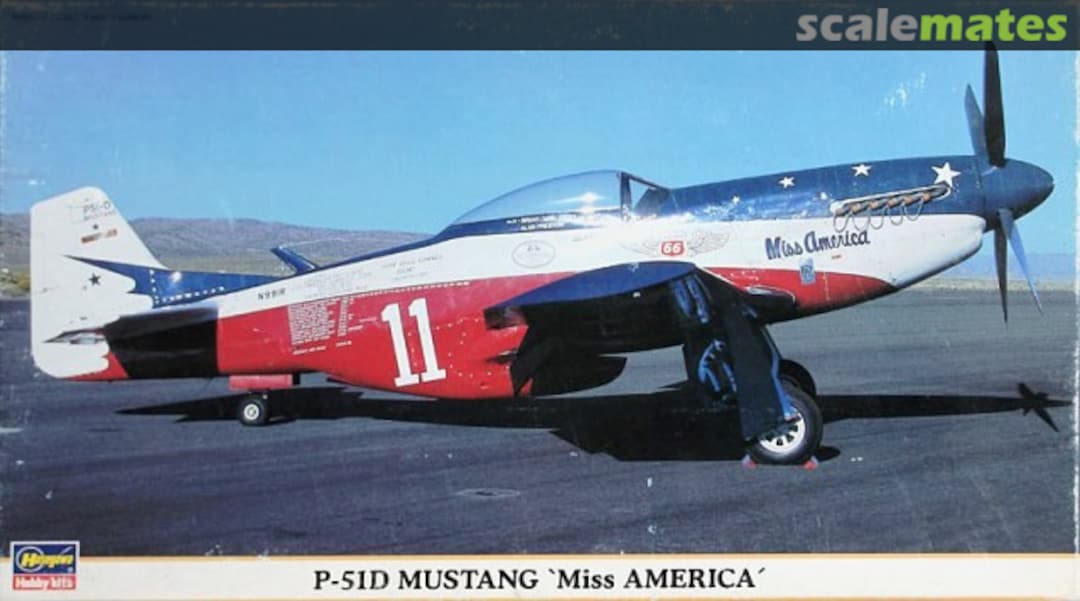 Boxart P-51D Mustang `Miss America´ 09350 Hasegawa