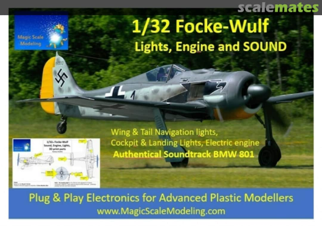 Boxart Fock-Wulf - Lights, Engines and Sound  MSM-022 Magic Scale Modeling