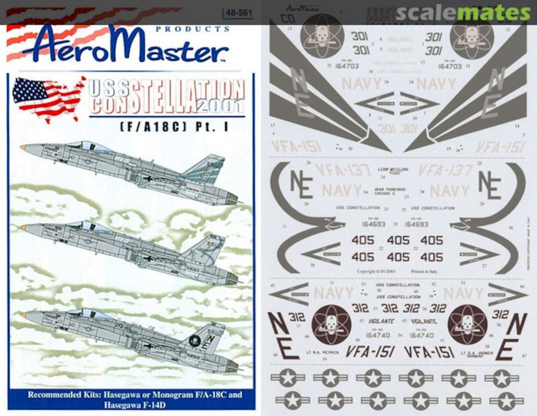 Boxart USS Constellation 2001 48-561 AeroMaster