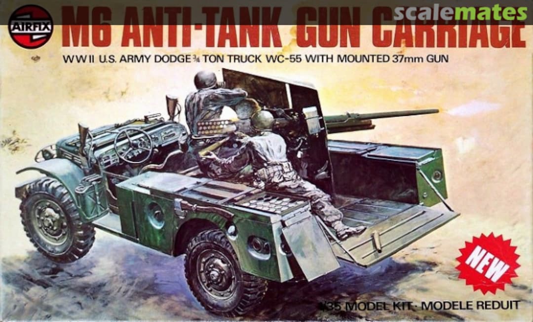 Boxart M6 Anti-Tank Gun Carriage 07361-3 Airfix