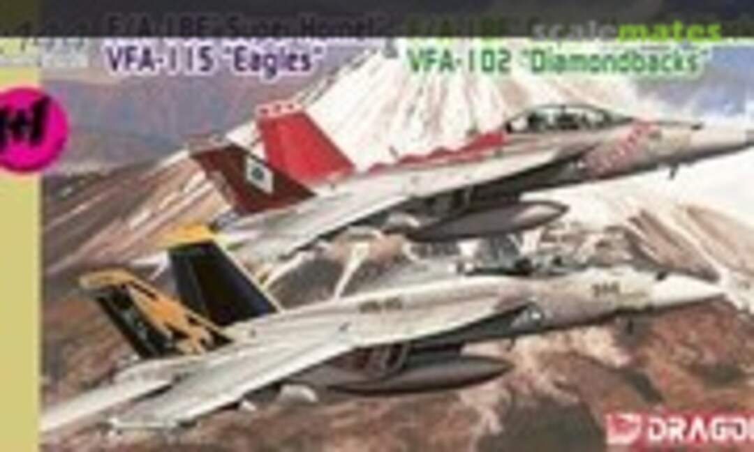 1:144 F/A-18E Super Hornet VFA-115 &quot;Eagles&quot; &amp; F/A-18F Super Hornet Block 2 VFA-102 &quot;Diamonbacks&quot; (Dragon 4620)