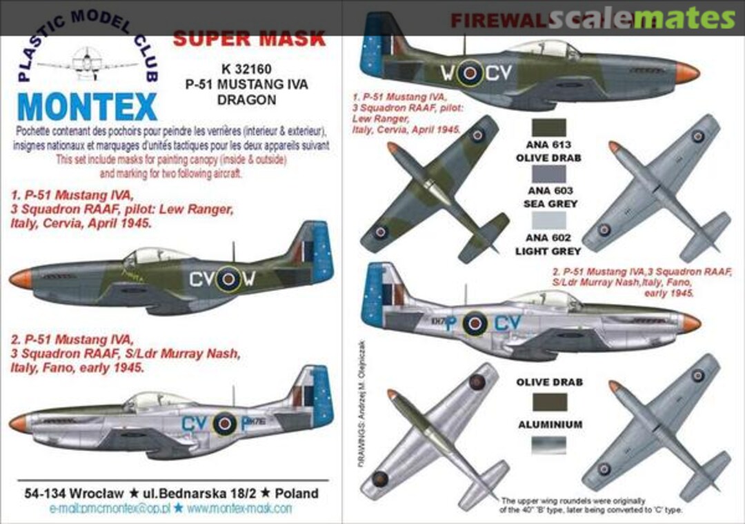 Boxart P-51 Mustang IVA K32160 Montex