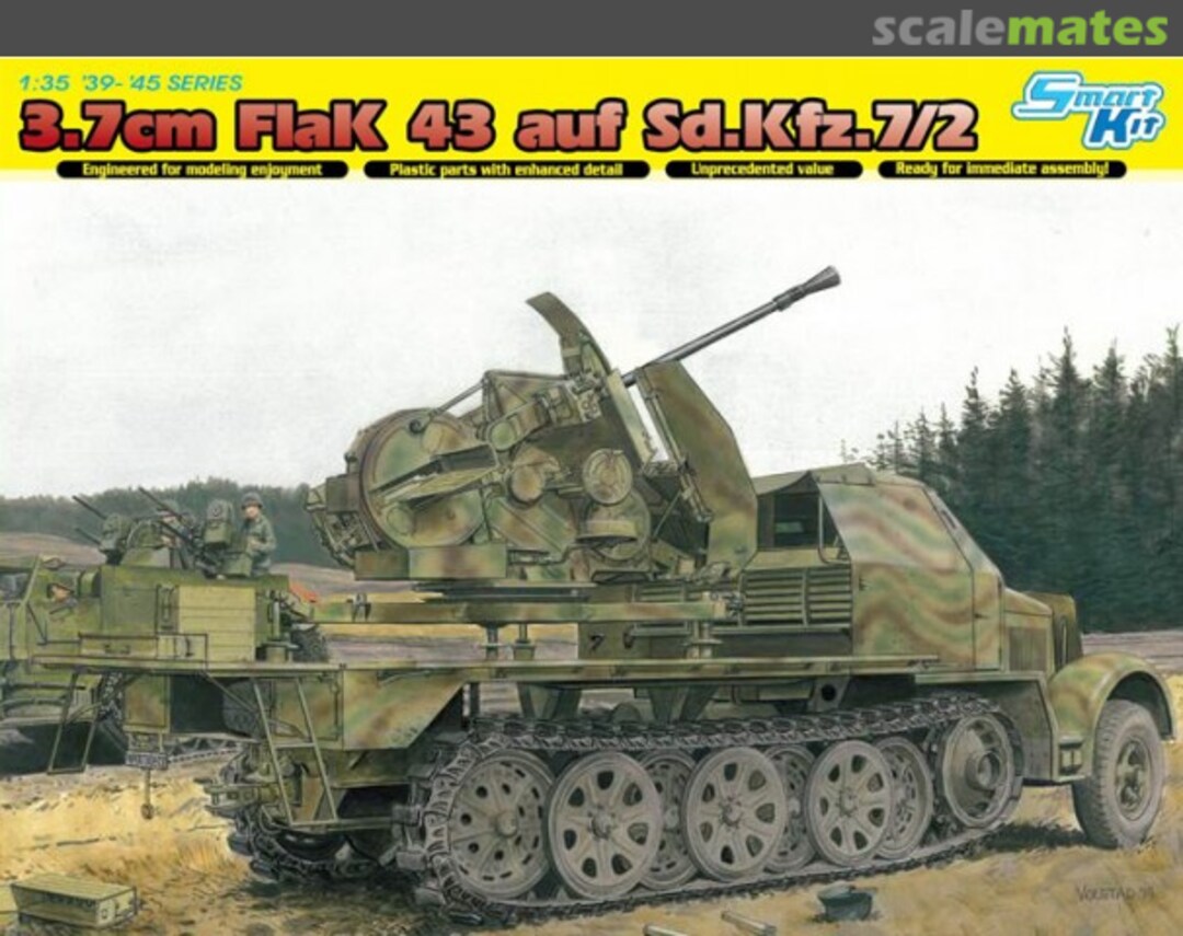 Boxart 3.7cm FlaK 43 auf Sd.Kfz.7/2 6553 Dragon