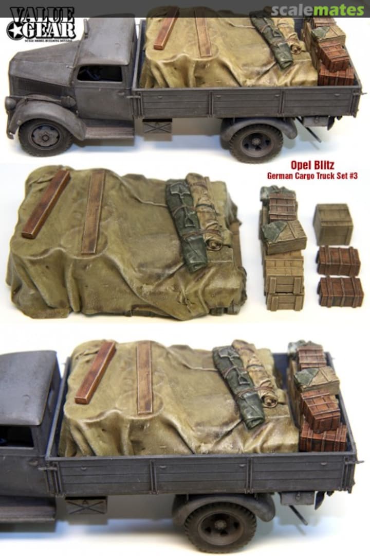 Boxart Universal Truck Load Set #3 - Tarp Covered Loads & Crates (11pcs) GUT03 Value Gear