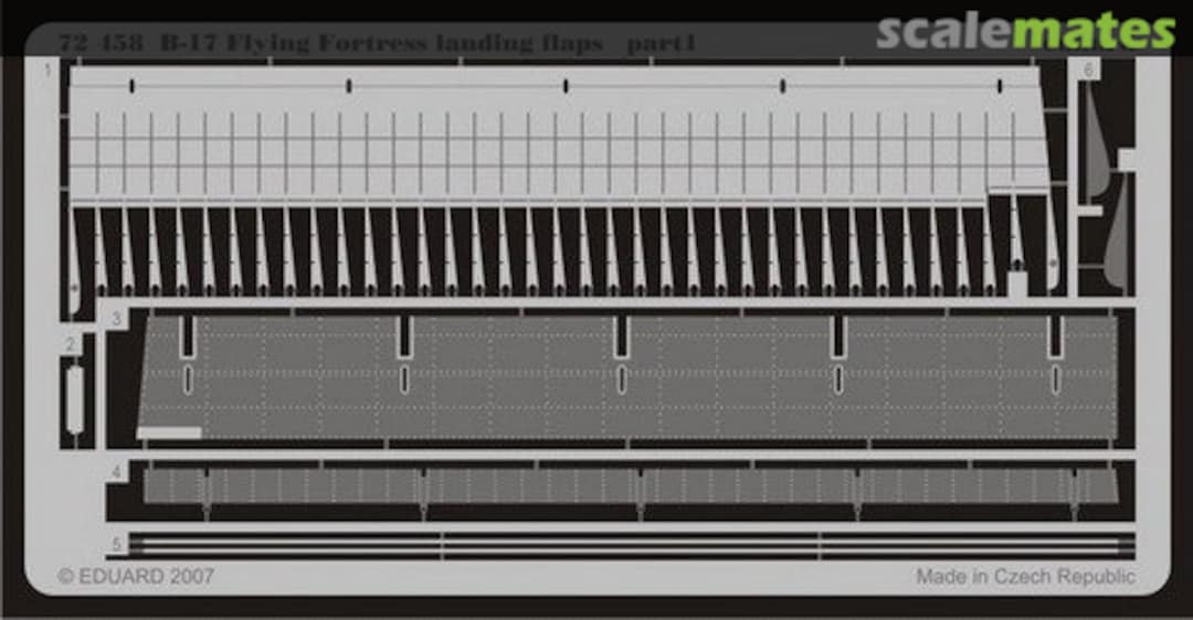 Boxart B-17 landing flaps 72458 Eduard