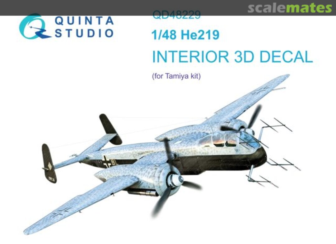 Boxart He 219 interior 3D decals QD48229 Quinta Studio