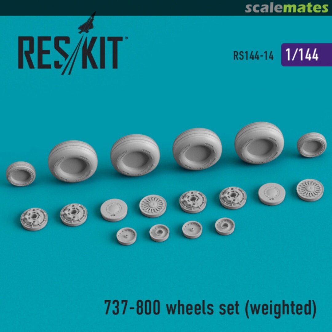 Boxart Boeing 737-800 - Weighted Wheels Set RS144-0014 ResKit