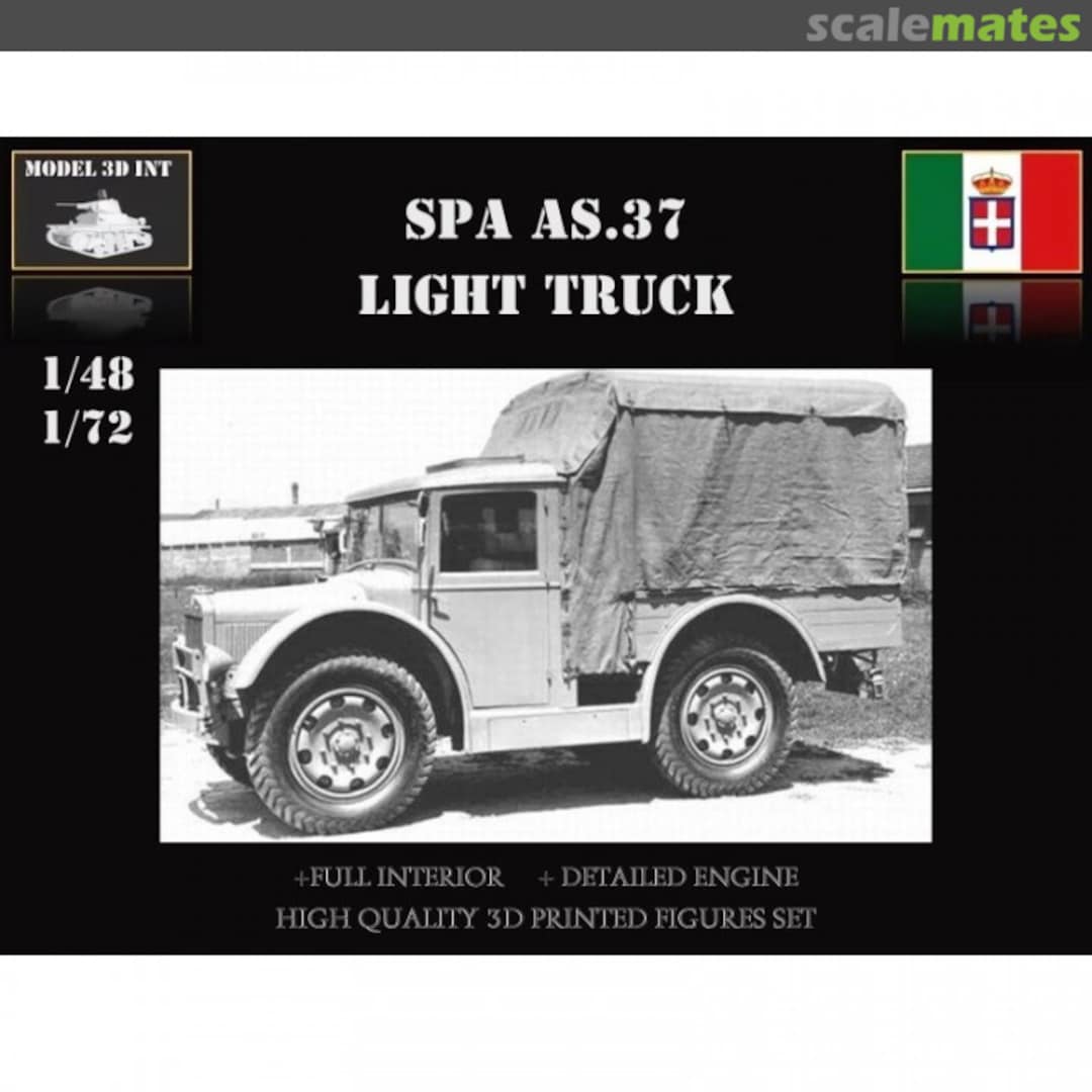 Boxart FIAT SPA AS.37 Light Truck IT48Re122 MODEL 3D INT